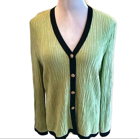 St. John Collection By Marie Gray Cardigan Sz 8 - Picture 1 of 4